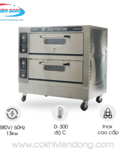 Lò nướng bánh công nghiệp bằng điện 2 tầng 4 khay