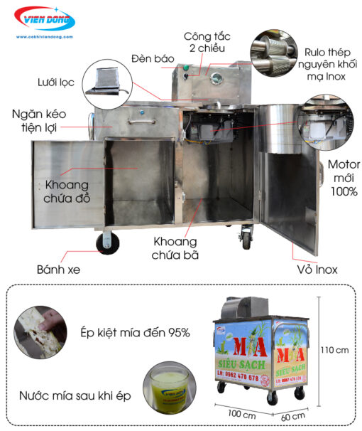 máy nước mía siêu sạch