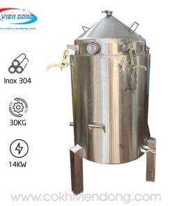 Lò nấu rượu bằng điện 30kg/mẻ