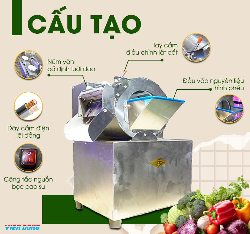 Máy cắt sợi củ cải