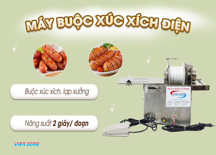 máy buộc chỉ xúc xích