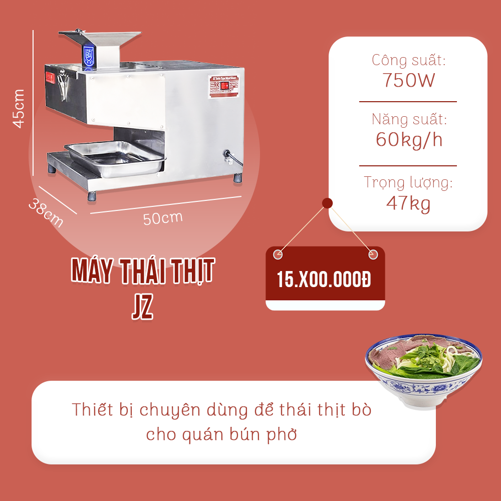 máy thái thịt tươi sống