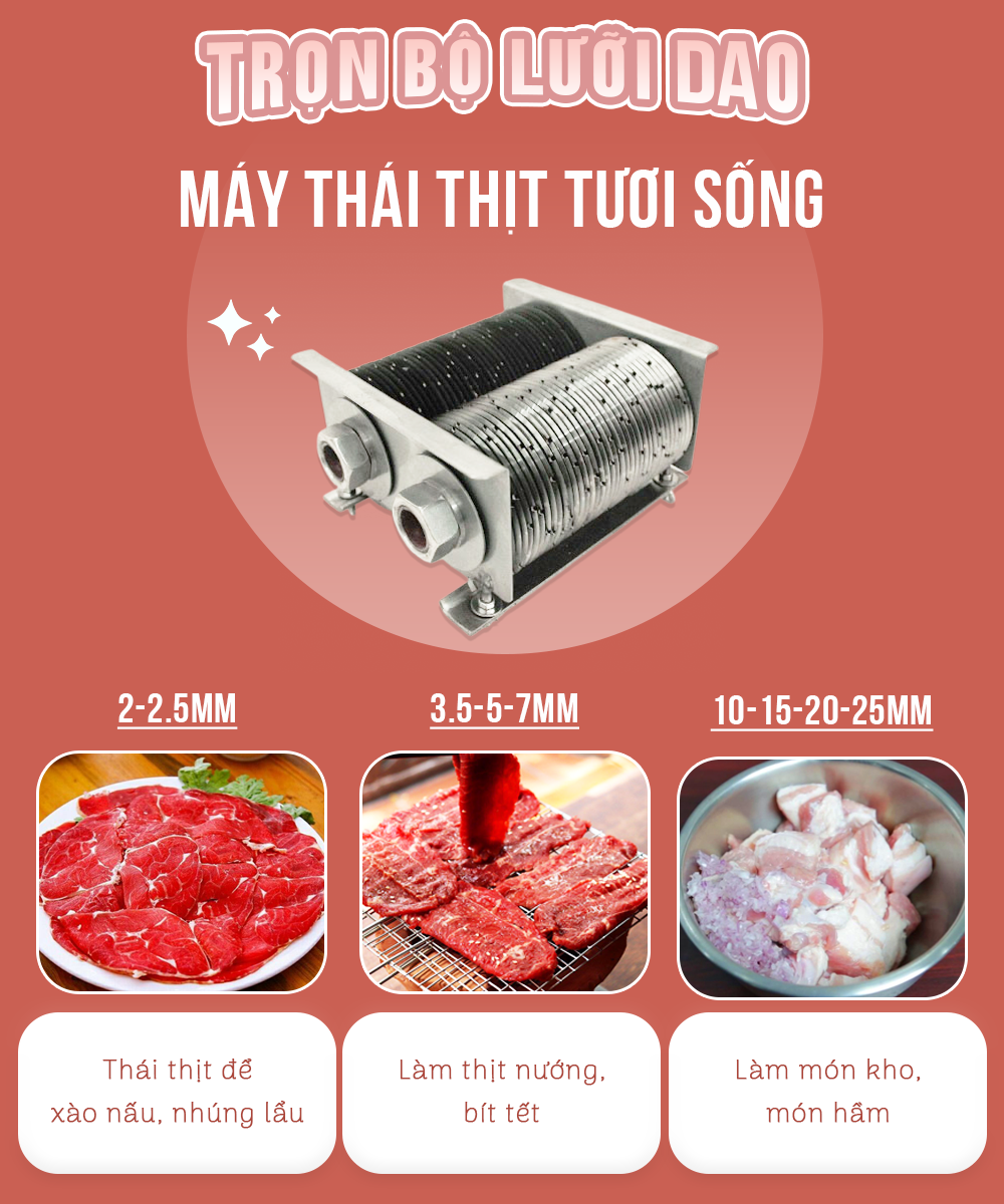 máy thái thịt tươi sống