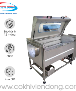 Máy gọt rửa củ quả nằm ngang 600